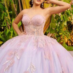 Customized Pink Princess Quinceanera Dresses Beaded lace applique long Tull corset skirt and A-line Vestidos De 15 Años