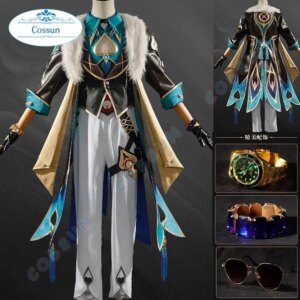 Game Honkai:Star Rail Aventurine Cosplay Costume Suit Full Set Halloween Outfits Men Anime Clothing S-XXL
