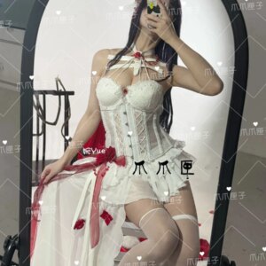Goddess Of Victory: Nikke Mihara Bonded Chains Evening Dress Cosplay Costume Cos Game Anime Party Uniform Hallowen Play Role
