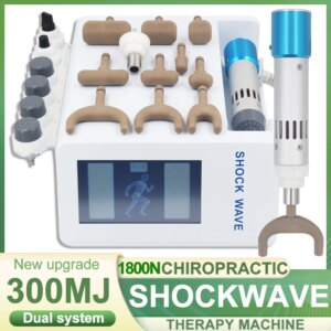 300MJ Shockwave Therapy Machine For Tennis Elbow Sports Injuries Recovery Heal Muscle Strains Body Massager Chiropractic Adjus
