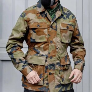 Middle East New Jungle Camouflage Men Outdoor Uniform Include Jacket Pants Winter