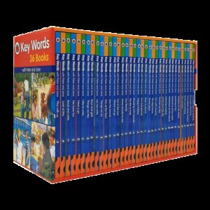 36 Books/set Ladybird Key Words with Peter and Jane English Picture Reading Children Early Education Textbook Magic Phonics Book