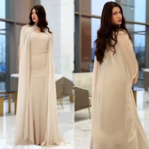 Customized Matching Jersey Pleat Sequined Trumpet High Collar Long Dresses Bespoke Occasion Sparkle Sizes Available