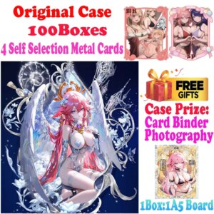 2025 Lastest A5 Size Lingmeihuanjing Waifu Acrylic Thick Paper Card Board Raiden Ganyu Trading Artboard TCG Toys Hobby Gift