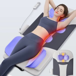 Airbag Massage Mattress Home Cervical Vertebra Waist Full Body Massage Instrument Electric Heating Kneading Cushion