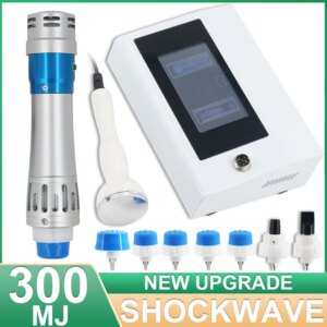300MJ Shockwave Therapy Machine Pain Relief ED Treatment Massage New Shock Wave Muscle Relax Massager 7 Heads Home Use