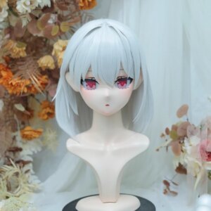 (NFD38–21)Customize Full Head With Lock Pretty Female/Girl Japanese Animego Character Kig Cosplay Kigurumi Mask Crossdress Doll