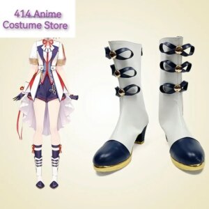 Anime Hololive Vtuber Ange Katrina Cosplay Boots Shoes Halloween Aksesori Dibuat Sesuai Pesanan