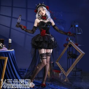 COS-HoHo Anime Identity V Ada Mesmer Game Suit Gorgeous Dress Uniform Cosplay Costume Halloween Carnival Party Outfit Women