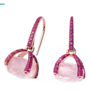 925 Sterling Silver Earring For Women with Pave Stones Hoop Huggie Ear Climbers Multi-Shape