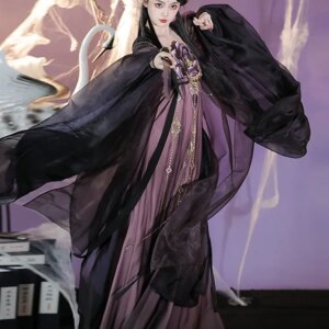 Hanfu women’s elegant and fashionable style super fairy-like embroidered Chebuzi dress
