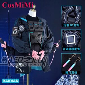 CosMiMi Game Arknights Raidian Cosplay Costume Fashion Lovely Uniforms Full Set Women Carnival Party Role Play Clothing XS-XL
