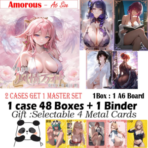 New A6 Size Waifu Acrylic Board ” Amorous ” Hobby Spicy Board Genshin Collection Doujin Hutao Ganyu Rare Card Toy Gift