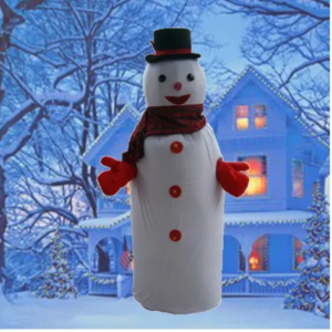New Adult Hot Sale Foam Cool Snowman Doll Fancy Cartoon Mascot Costume Plush Christmas Fancy Dress Halloween Mascot Costume
