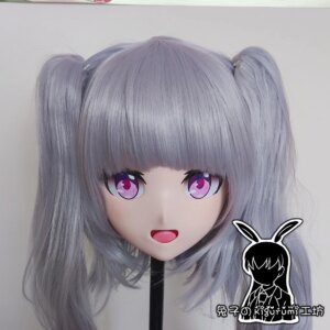 (RB278)Full Head Female Resin Cosplay Japanese Role Play Kigurumi Mask Crossdresser Doll Transgender Mask