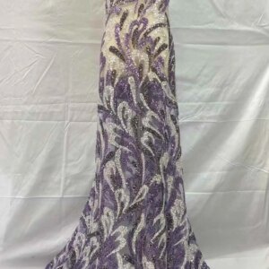 African Mesh Lace Fabric Nigerian Beads Lace Fabric 2025 High Quality French Nigeria Lace Dresses for Women Party Wedding Sewing