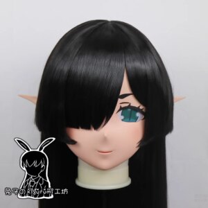(RB28033)Customize Full Head Quality Handmade Female/Girl Resin Japanese Anime Cartoon Character Kig Cosplay Kigurumi Mask