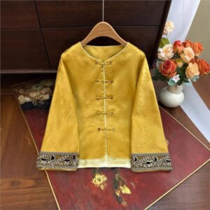 New Chinese style coat elegant plate deduction with exquisite