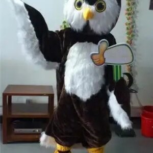 New Adult Best Sale Foam Big Brown Owl Cartoon Mascot Costume Christmas Fancy Dress Halloween Mascot Costume