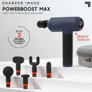 Massage Gun – 6 accessories, 7 speed, quiet motors | Deep tissue Percussion massager whole body muscles