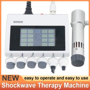 Professional Shockwave Therapy Machine 300MJ Treating Sports Injuries Tennis Elbow Easy Operation Shock Wave Massager