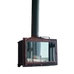 *Real fire fireplace Firewood burning domestic indoor firewood cast iron stove European-style homestay heating furnace