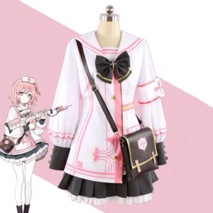 Game Blue Archive Sumi Serina Cosplay Costume Cute pink Nurse Uniform for Women Halloween clothing Skirt Customized