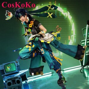 CosKoKo Kinich Cosplay Game Genshin Impact Costume Fashion Handsome Battle Uniforms Full Set Halloween Party Role Play Clothing