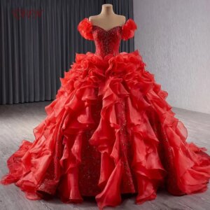 TAFN Luxury Queen Quinceanera Dresses Pleat Lace Ball Gown A-line Pleat Contoured vestidos de 15 quinceañera