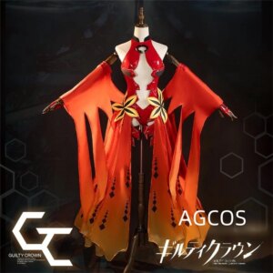 AGCOS Guilty Crown Yuzuriha Inori Cosplay Costume Woman Anime Roleplay ギルティクラウン Christmas Uniforms Clothes Cosplay