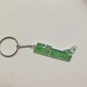 Customized Weeding Machine Keychians Backside Printing Logo Rubber Key Ring Accessories Wholesale Free Shipping