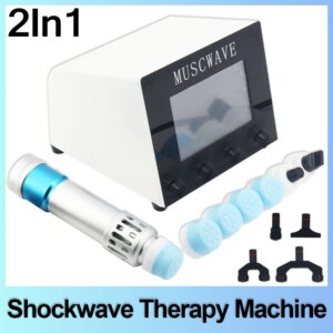 2In1 Shockwave Therapy Machine ED Treatment Relieve Muscle Pain Knee Joint Pain Treat Arthritis 250MJ Shockwave Equipment