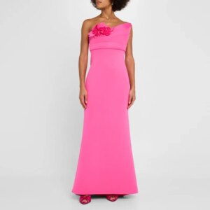 Little Daisy Customized Sexy Women Vestidos de festa Elegant Off Shoulder 3d Flower Floor-Length Formal Cocktail Party Prom Gown