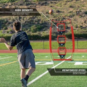 Hot Sale 7 X 7 Feet Portable Rugby Training Net Goal With Shooting Targets Pockets Improve Throwing Accuracy