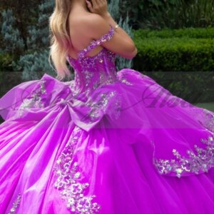 Customized Light Purple Mexican Women Birthday Party Dress Cap Sleeve Crystal Bow Ball Gown Prom Special Occasion Vestido 15 16