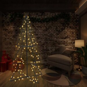 Christmas Cone Tree 240 LEDs Indoor and Outdoor 45.3×59.1