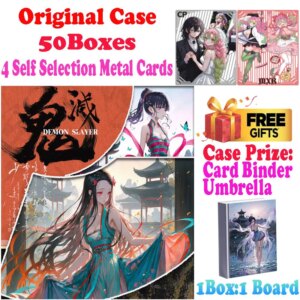 2025 Newest Case Wholesale Sister Culture Demon Slayer Colored Paper Waifu Nezuko Trading Card Mitsuri CCG TCG Hobbies Gift