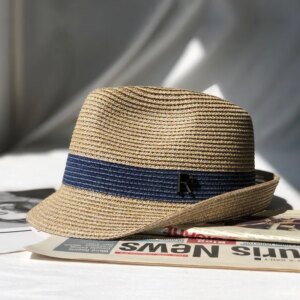 New big girdle male hat travel holiday sunshade concave shape fashion top