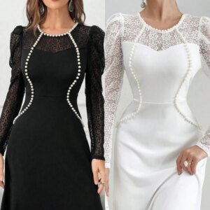 Customized Jersey Pearl Beach Sheath Scoop Neck Bespoke Occasion Gown Midi Dresses