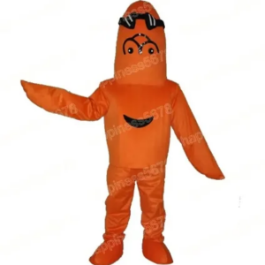 New Adult Hot Sale Foam Orange Sea Monster Fancy Cartoon Mascot Costume Plush Christmas Fancy Dress Halloween Mascot Costume