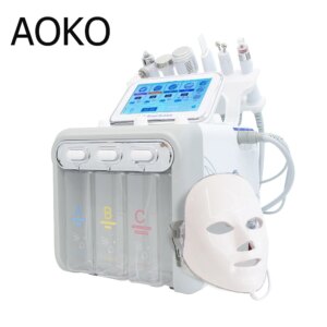 AOKO 7 in 1 Dermabrasion Peel Spa Facial Machine Skin Rejuvenation Hydro Dermabrasion Hydro Aqua Deep Cleaning Skin Care Device