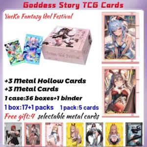 2025 Newest YueKa Fantasy Idol Festival Goddess Story Card Anime Rare Hobby Collection ACG Girls Booster Box Hobbies Gifts
