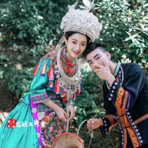Chinese Minority Traditional Clothing Women’s Autumn Female Characteristic Dong Guizhou Miao Trip Shoot