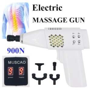 New Electric Chiropractic Adjusting Tools 900N Adjustable Intensity Spinal Massage Therapy Spine Correction Gun Pain Relief