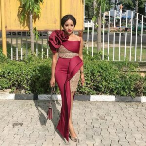 Burgundy Aso Ebi African Evening Dresses Sheath Spaghetti Strap Lace Dubai Saudi Arabic Black Girls Evening Gown Prom Customized