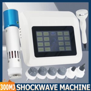 Shock Wave Therapy Machine 300MJ For ED Treatment Erectile Dysfunction Physiotherapy Shockwave Massager Pain Relief Body Massage