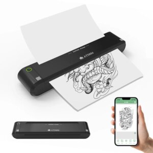 ATS886 Pro – A4 Paper Thermal Transfer Machine Printer- Wireless Portable Tattoo Transfer-