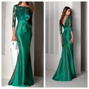 Mother Of The Bride Dress Party Dresses For Weddings Woman Guest Elegant 3/4 Sleeves Lace Applique Mom ‘S Dresses 2024