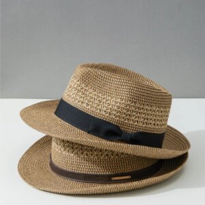 New summer hollow hat top jazz men and women sunshade wide big girth holiday leisure