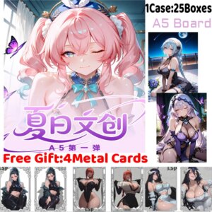 Floating Dream Qianying Acrylic A5 Board Rare Collection Sexy Waifu Cards ACG Girls Booster Box Hobbies Gifts